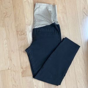 Maternity Full Panel Skinny Pants with Bi-Stretch